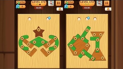 Screw Puzzle: Wood Nut & Bolt - Level 173