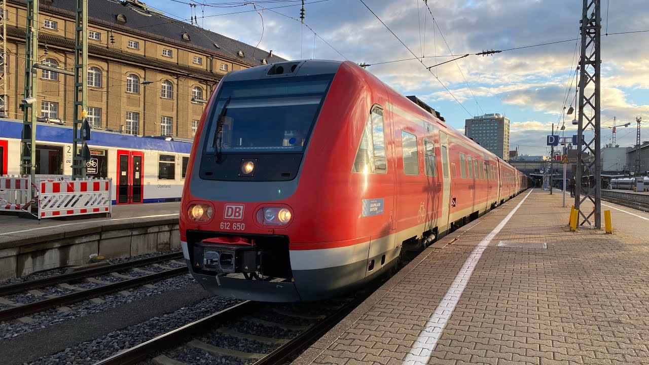 Mit der Br 612 von München Hbf nach Geltendorf mit max. 150 km/h