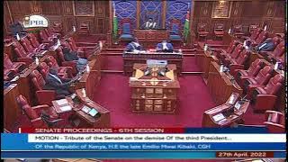 SENATE PROCEEDINGS, WEDNESDAY 27TH  APRIL, 2022