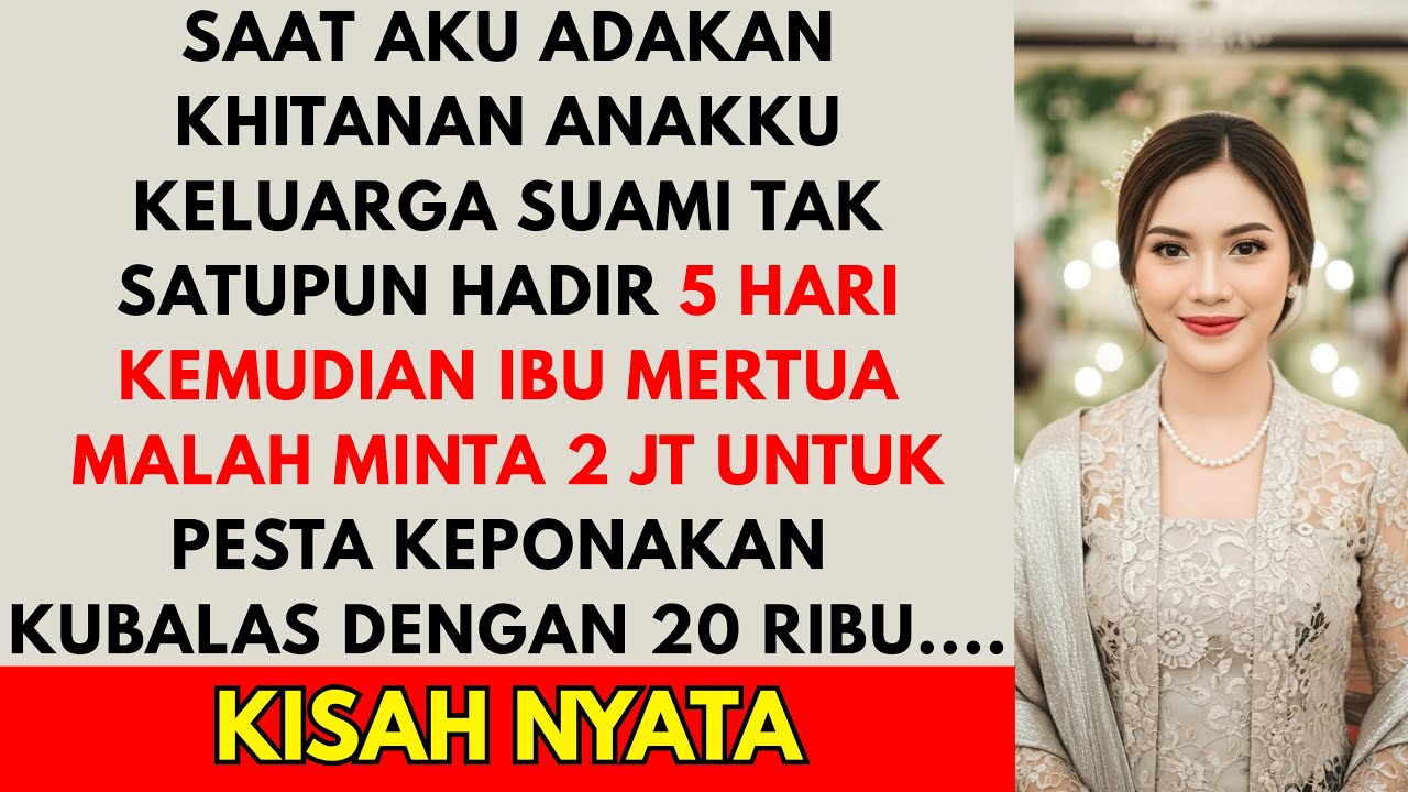 MERTUA TAK DATANG DI KHITANAN ANAKKU DIA MALAH MINTA 2JT - KUBALAS MEREKA DENGAN TRANSFER...