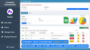 Build a Dynamic CRUD Web App Dashboard: Admin & User Roles with Google Sheets & Apps Script | C46V3