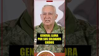 General llora ante Sheinbaum por sus soldados caídos