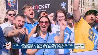 Over 700,000 fans enjoy 2024 NFL Draft in Detroit