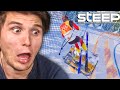 Zwei YOUTUBER fliegen mit über 100 km/h gegen eine SCHNEEKANONE! | STEEP