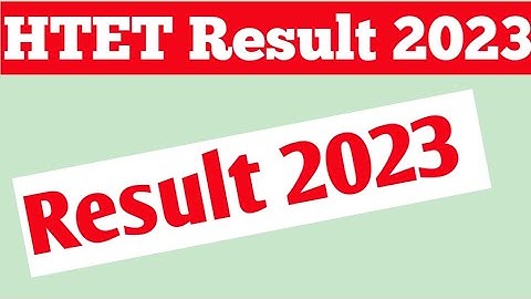 HTET Result 2023 kaise check kare how to check HTET Result