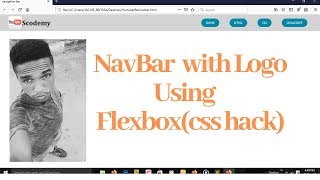 flexbox NavBar with logo: A Simple Way to create a navigation bar using Flexbox.
