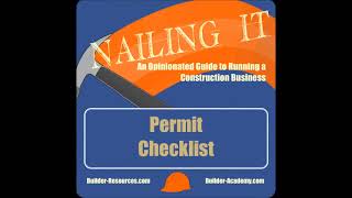 Building Permit Checklist Podcast
