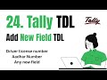 124) Add new Field:  Driver license number - Any Additional details requried in TallyPrime