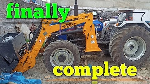 finally || powertrac Euro 55 me new loader attachment  Bull v3