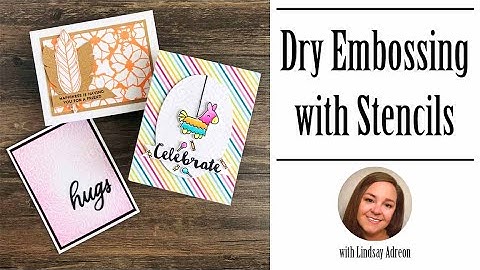 TCW Dry Embossing with Stencils