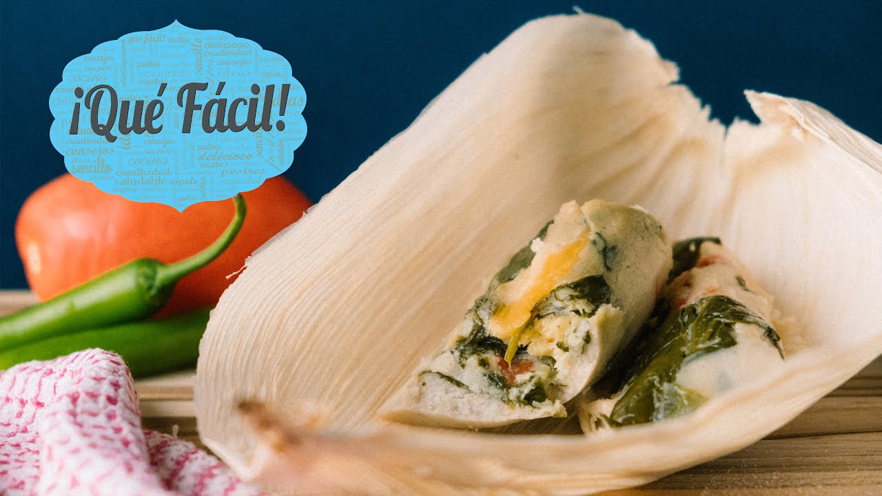 Tamales de Espinacas Con Queso - YouTube