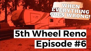 5th Wheel Reno - Episode #6: Fire Evacuation, HOLE IN THE FLOOR + Floral Wall Paper by Joyfully Growing Blog 1,876 views 3 years ago 10 minutes, 5 seconds