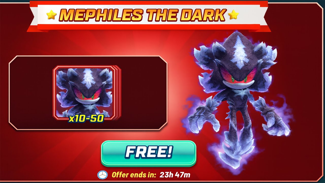 Sonic Forces Speed Battle - Mephiles the Dark Event Free cards (android ...