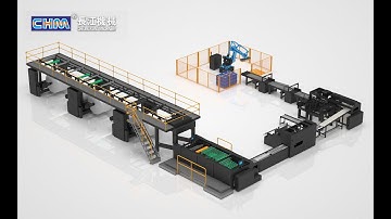 CHM-A4-5rolls(5 pockets)whole production line-a4 cut size paper cutting and packaging machine