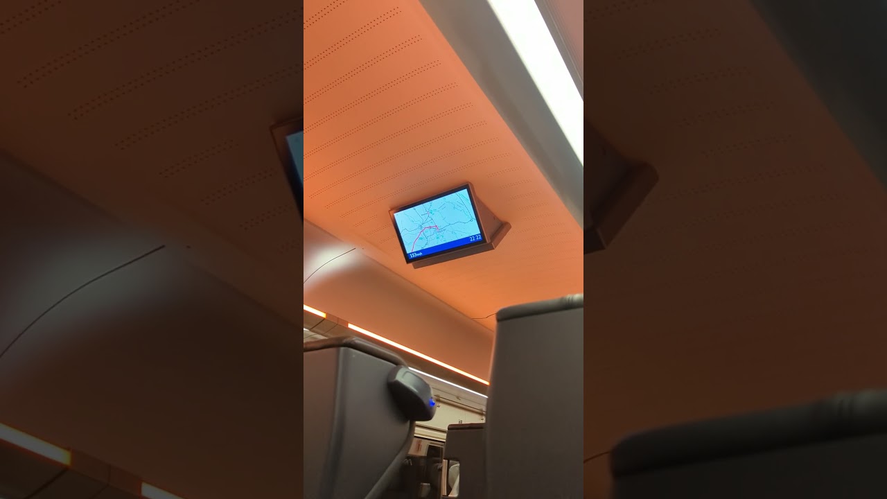 ICE 500 Mitfahrt nachts von 