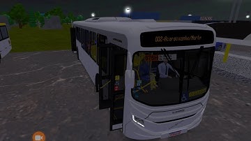 Proton bus simulator urbano com MOD map Acaracuzinho city linha 2 com Caio Millenium V volvo a noite