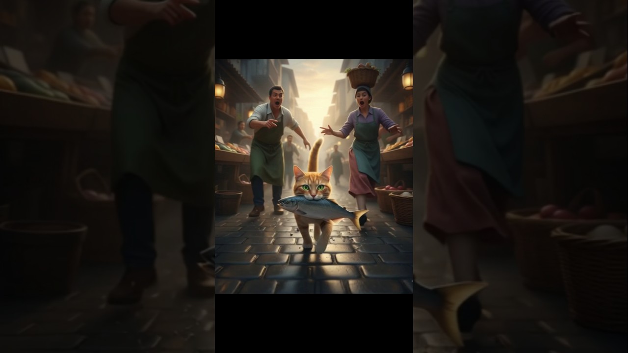 A Clever Cat Who Stole Fish for Her Kittens | Heartwarming Cat Story