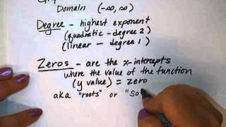 Polynomial Functions, Part 1