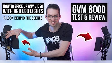 How To Spice Up Any Video With RGB LED Lights - GVM 800D II Review & Test