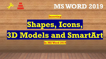 Inserting Shapes, Icons, 3D Models and SmartArt.