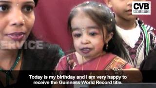 GUINNESS WORLD RECORD RECOGNIZES INDIAN GIRL AS WORLD'S SHORTEST WOMAN