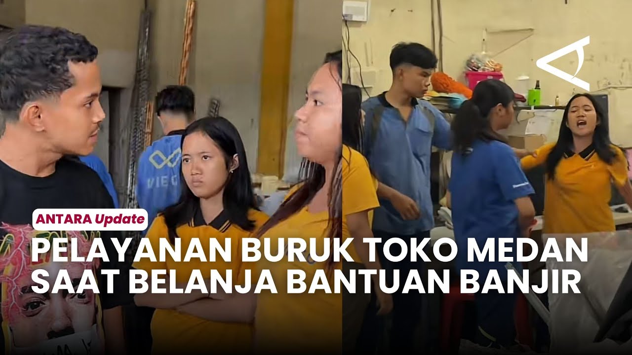 Viral! Karyawan toko Medan bersikap kasar saat pembeli belanja bantuan banjir