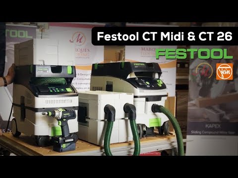 Festool Demonstration Dust Extraction CT Midi & CT 26 with Bluetooth - TTTraining Ep 5, Part 1