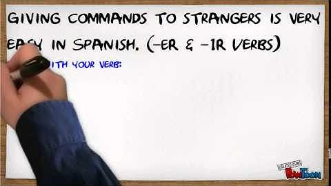 Giving Formal Commands in Spanish