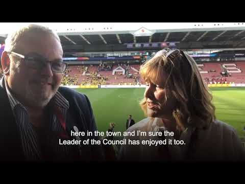 Sheffield Leader & Deputy Leader at UEFA Women's EURO 2022