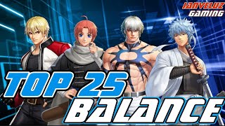 TOP 25 BALANCE Type FIGHTERS in KOF All Star | Updated TIER LIST OCTOBER 2020 Global Server