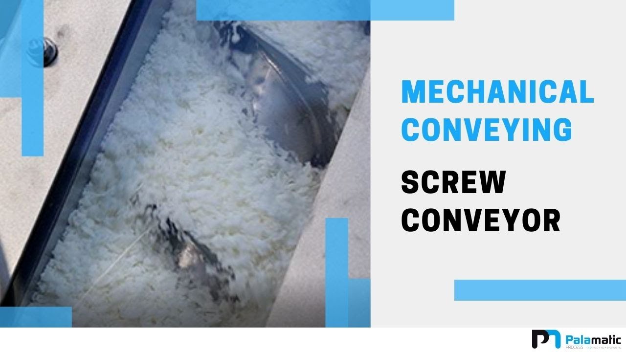 Trough screw conveyor - Fragile materials | Palamatic Process Inc.