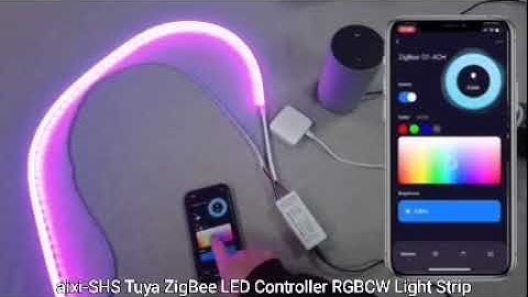 aixi-SHS Tuya Zigbee RGBCCT Controller DC5-24V Smart Life App 5m LED Strip Compatible with Alexa