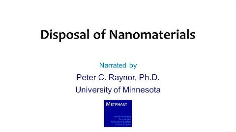 Module 19 (Disposal of Nanomaterials)