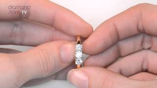 Ft23 97A - Chloe 18K D 3 Stone 0.75Ct Diamond Ring