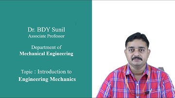 Outcome Based Education - Engineering Mechanics by Dr BDY Sunil