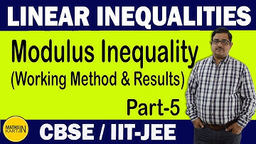 Modulus Inequalities Working Method & Results | PART-5 | Inequalities Class-11 CBSE/JEE