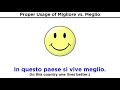 Italian Comparatives and Superlatives