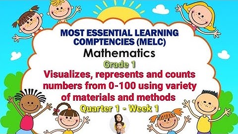 Visualizes, represents, & counts numbers from 0-100 using variety of materials and methods | MATH 1
