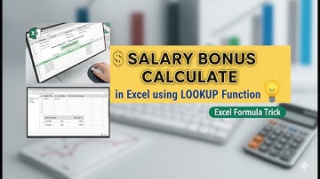 💸 Salary Bonus Calculate in Excel using LOOKUP Function | Excel Formula Trick 💡