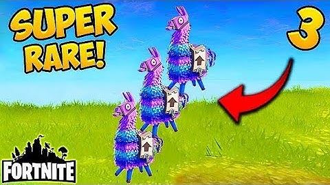 Fortnite I FOUND THREE LLAMAS IN THE SAME SPOT!!