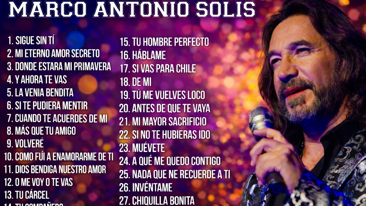 MARCO ANTONIO SOLIS SUS BALADAS ROMANTICAS MAS FAMOSAS 70s y 80s - SUS 20 GRANDES EXITOS ETERNOS