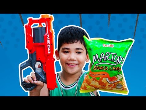 Đồ Chơi Bắn Súng Nerf - Đại Chiến Bim Bim Và Sữa Đậu Lành - Bo Gaming