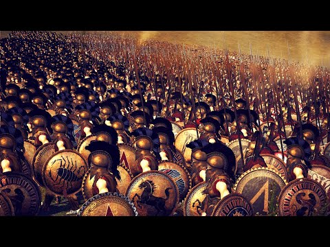 5 000 Спартанцев VS 17 000 Элита Варваров - Ancient Cinematic Battle