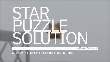 Star Puzzle Solution - an interactive created using Blender and Verge3d