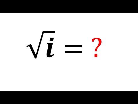 Finding sqrt(i)