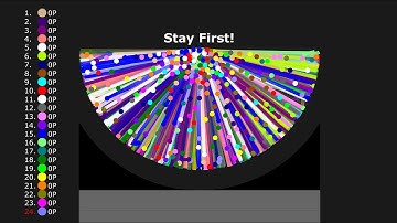 Stay First & Out of Last - Marble Race in Algodoo