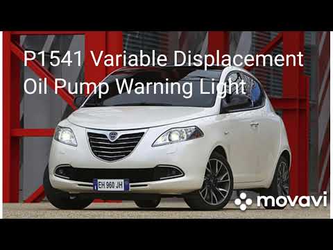 Lancia ypsilon 1.3jtd P1541 Variable Displacement Oil Pump Warning Light