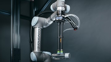 Covariant-powered robot picking transparent water bottles