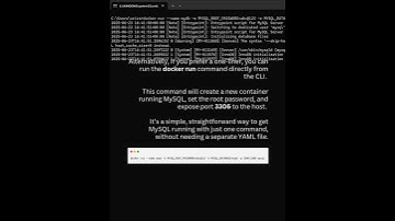 How to run MySQL in Docker Container | Docker run MySQL Container | #docker #programming #mysql