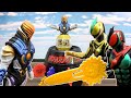 人形劇【仮面ライダーゼッツ】黒ひげ危機一髪!?樽に剣をさしまくってナイトメアを吹っ飛ばせ!!